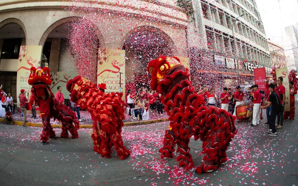 Pru Life UK Chinese New Year dragon dance
