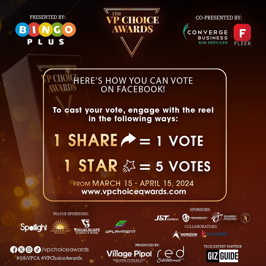 5th VP Choice Awards Voting Details