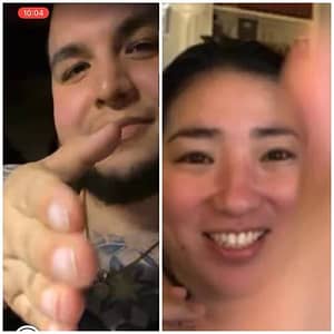 Quentin Flores-and-Kai-Karen-Santos-virtual-handshake