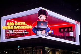 Spot the adorable 3Ds in DITOs 3D LED Billboard in BGC
