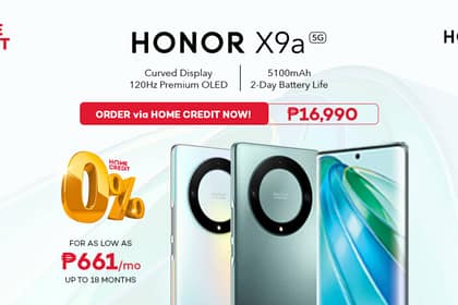 Power your lifestyle with HONOR X9a 5G through Home Credit
