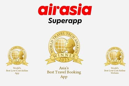 airasia Superapp wins Asias Best Travel Booking App at World Travel Tech Awards 2023