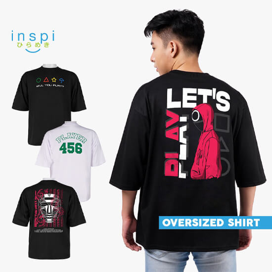 INSPI Squid Game Oversized Shirt Collection Graphic T-shirt