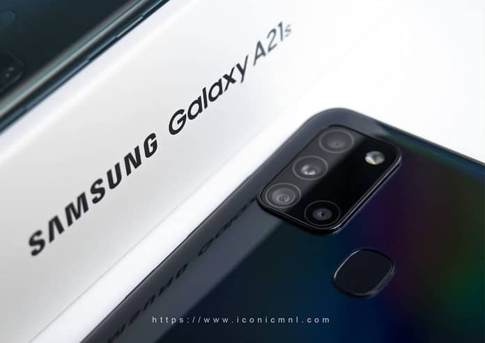 Samsung Galaxy A21s - L-shaped quad-rear camera setup