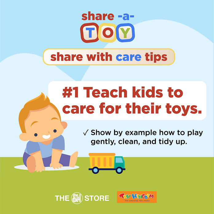 Share A Toy with Care Tips - Teach kids to care for their toys
