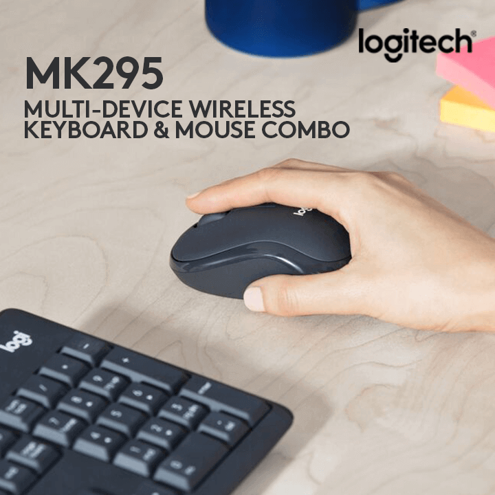 Gear Up for Your Online Classes with MK295 Multi-Device Wireless Keyboard and Mouse Combo