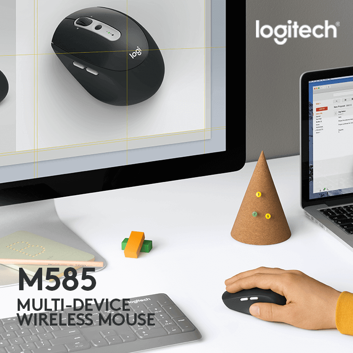 Gear Up for Your Online Classes with m585 Multi-Device Wireless Mouse