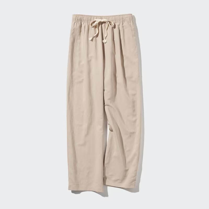 UNIQLO Venice Grand Canal Mall Linen Blend Easy Pants