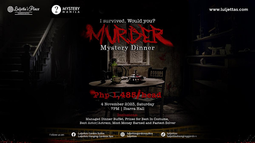 Luljettas Garden Suites and Mystery Manila Partners for a Thrill Seeking Experience